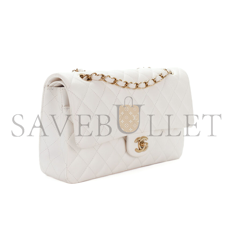 CHANEL QUILTED CAVIAR MEDIUM CLASSIC DOUBLE FLAP A01112 (25.5*15.5*6.5cm)